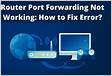 Cisco router Port forwarding not workin